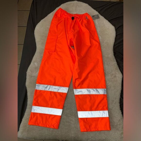 NEW 3M Scotchlite Reflective Work Gear Class E Rain Orange Pants Size‎ 3XL 8915 - Picture 1 of 10
